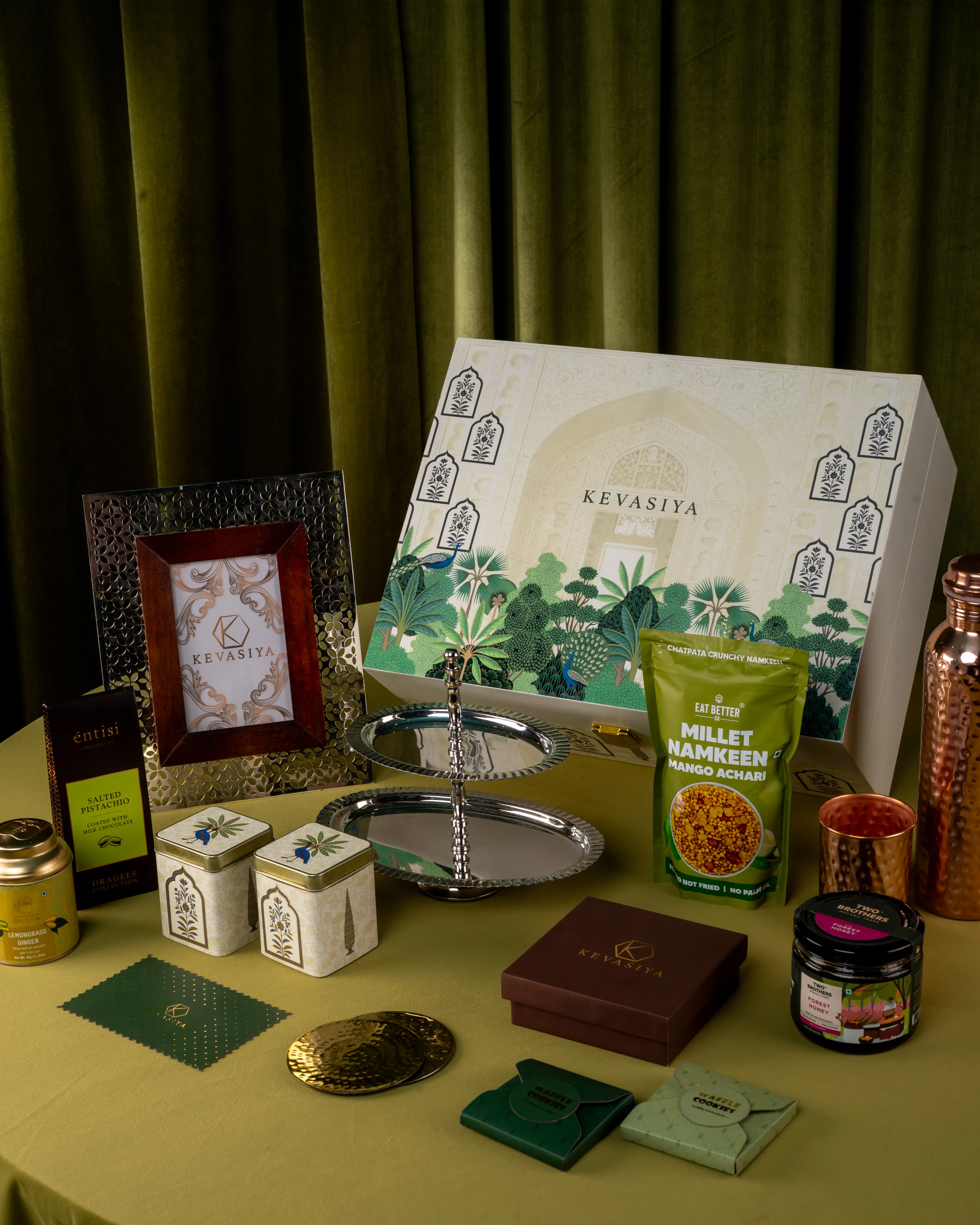Custom packaging and branding with company logos